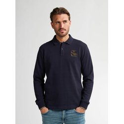 Polo de manga larga, logotipo en el pecho