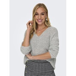 Jersey de punto grueso, con cuello de pico