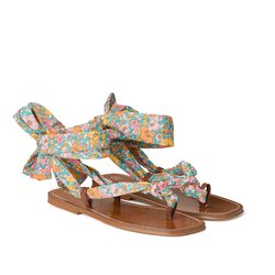 Sandalias planas para anudar Liberty Fabrics®