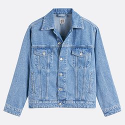 Chaqueta vaquera oversize con botones