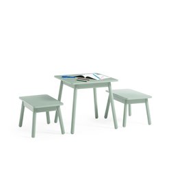 Conjunto de mesa y 2 bancos para niños, Cuadera