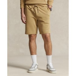 Pantalón corto de punto doble con logotipo técnico bordado