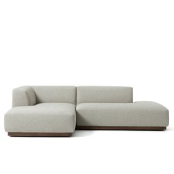 Sofá rinconero XL con textura de viscosa y lino, Jacopo