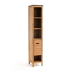 Columna de baño Saturno, Acacia, 35 cm