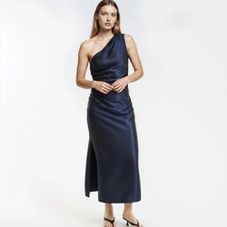 Vestido tubo, largo, sin mangas