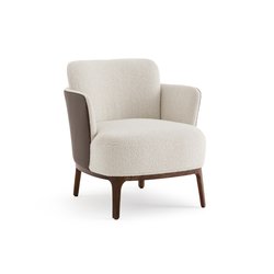 Sillón de nogal y tejido en dos tejidos, Jabote
