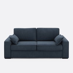 Sofá cama de pana de canalé fino, espuma, Cecilia