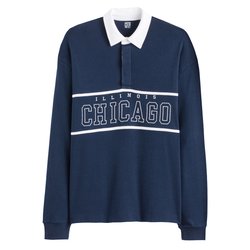 Polo manga larga oversize unisex