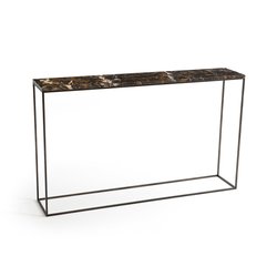 Consola de mármol ámbar/metal de acero, an. 25 cm Ambrette