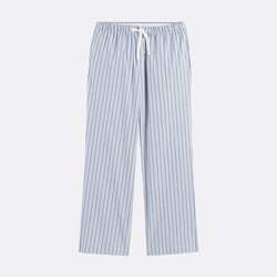 Pantalón de pijama de algodón a rayas