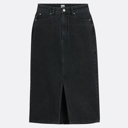 Falda midi vaquera recta
