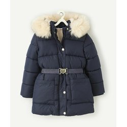 Chaqueta larga acolchada con capucha