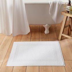 Alfombra de baño de rizo de algodón peinado 1100g Kheops