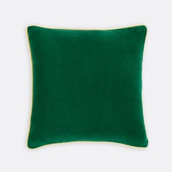 Funda de cojín cuadrada bicolor 50x50 cm, en terciopelo, GUSALI