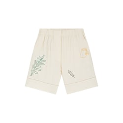Pantalones cortos bordados con cintura elástica, QUIWI