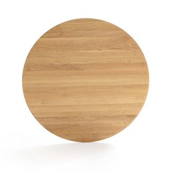 Superficie de mesa Ø130 cm Hisia de roble macizo