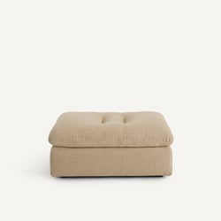 Reposapiés modular de tela jaspeada, Giuliano