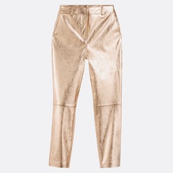 Pantalones pitillo dorados