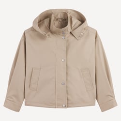 Chaqueta con capucha urbana, ligera y deportiva