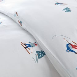 Conjunto de cama infantil algodón reciclado 30%, funda de almohada rectangular, TOUT SCHUSS