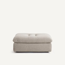 Reposapiés modular de lino texturizado y viscosa, GIULIANO