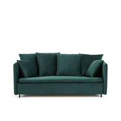 Sofá cama de 3 plazas, terciopelo, Ivete