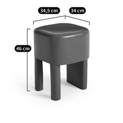 Mesa auxiliar de madera de mango pintada, Oreus