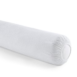 Funda protectora para almohada larga de rizo impermeable antiácaros