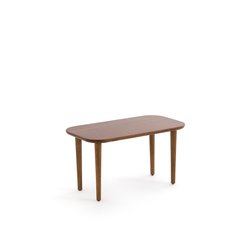 Mesa de centro rectangular de nogal macizo, Marlo