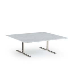 Mesa de centro cuadrada de mármol y metal, Belno