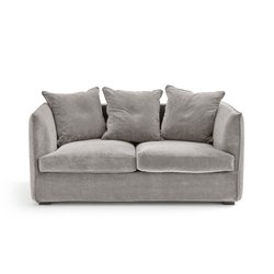Sofá de 2 plazas de terciopelo stonewashed, Neo Chiquito