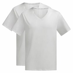 Lote de 2 camisetas lisas cuello de pico Good