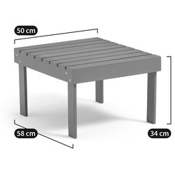 Reposapiés/mesa de centro de acacia Zeda