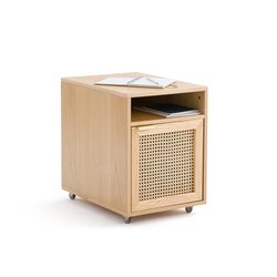 Cajón de escritorio con ruedas de mimbre, Loris