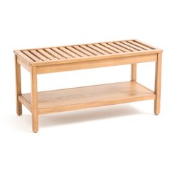 Banco para el baño, de acacia al aceite, HAUMÉA