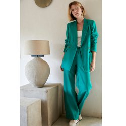 Pantalón ancho de lino
