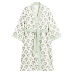 Albornoz de rizo estampado, Joyce