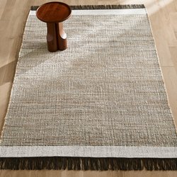 Alfombra de yute de lana y algodón, tejido plano, Siptah