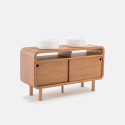 Mueble vintage con doble lavabo PALMO