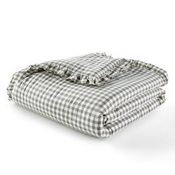Edredón acolchado de algodón lavado vichy, Georgette