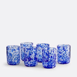 Juego de 6 vasos moteados, Dotio
