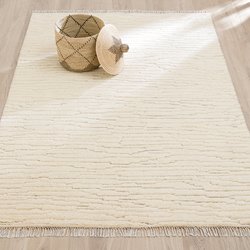 Alfombra de lana, anudada a mano, Legnaa