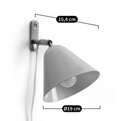 Aplique de pared de metal, Copita