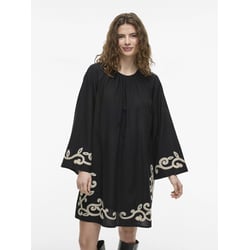 Vestido corto, estampado en los bajos