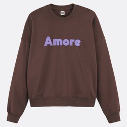 Sudadera con mensaje, cuello redondo
