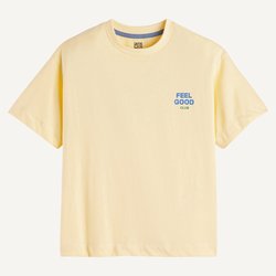 Camiseta de manga corta, con estampado en la espalda