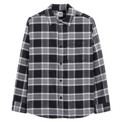 Camisa estampada de cuadros de manga larga
