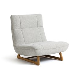Sillón de roble en tejido jaspeado, Lafar