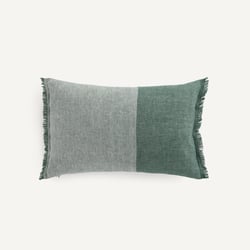 Funda de cojín bicolor en lino y algodón, LLOYD