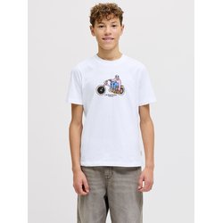 Camiseta de manga corta con estampado de esqueleto